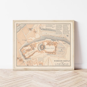 Windsor Castle 1919 Architectural Floor Plan | Fine Art Print