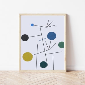 Midcentury Modern Abstract Art 1934 Painting | Fine Art Print
