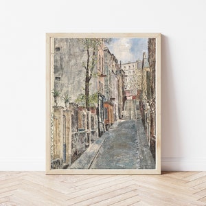 Paris France Montmartre District Circa 1900 Painting | Fine Art Print