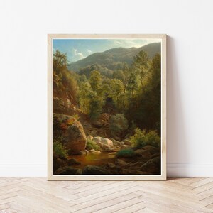 Catskill Mountains Landscape 1858 Oil Painting | Fine Art Print