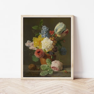 Still Life Flowers 1830 Oil Painting | Fine Art Print