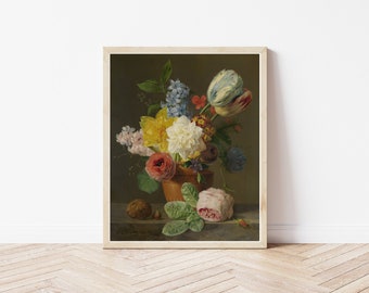 Still Life with Flowers 1830 Painting Fine Art Print