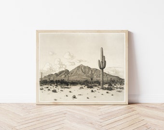 Phoenix Arizona Camelback Mountain 1926 Fine Art Print