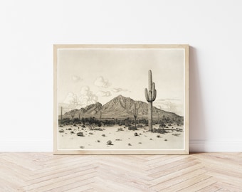 Phoenix Arizona Camelback Mountain 1926 Fine Art Print