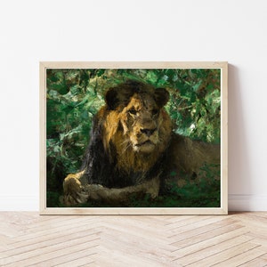 Lion 1891 Oil Painting | Fine Art Print