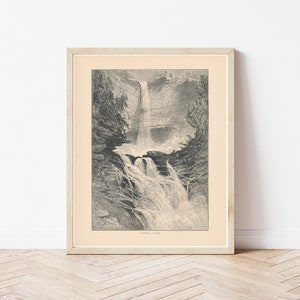 Catskills Kaaterskill Falls, Catskill Mountains 1874 Engraving | Fine Art Print