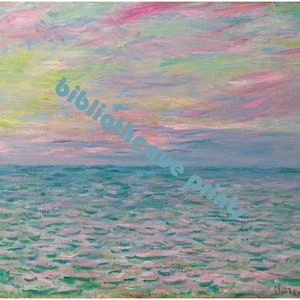 Impressionist Seascape 1882 Claude Monet Painting Fine Art Print image 2