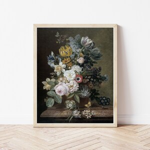 Still Life Flowers 1815 Oil Painting | Fine Art Print