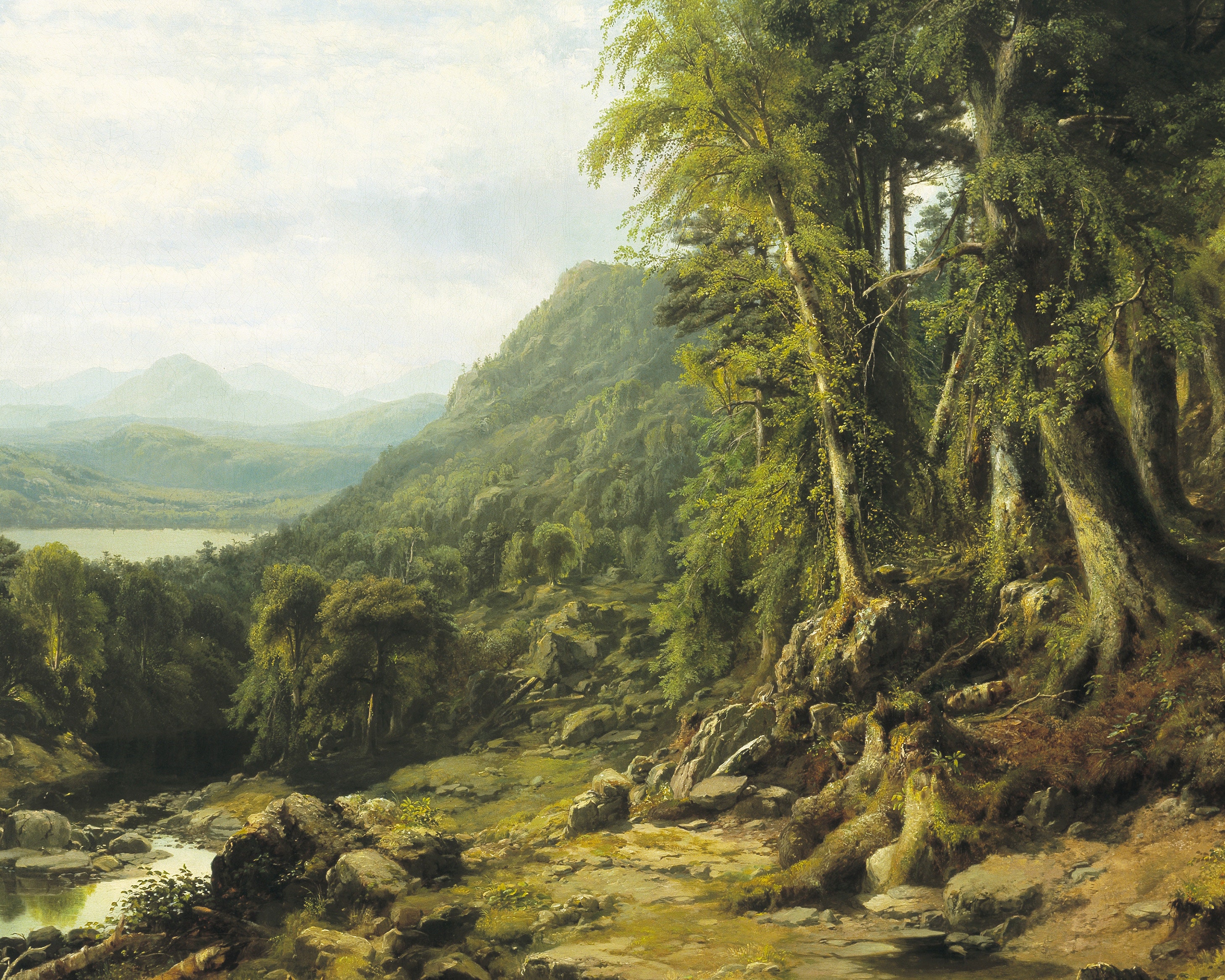 キャッツキル山地の自然風景 1855年 絵画 | ファインアートプリント