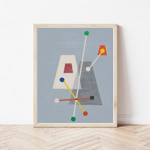 Midcentury Modern Abstract Art 1946 Painting | Fine Art Print