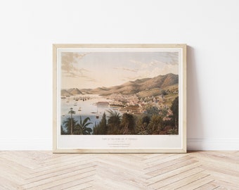 St Thomas Virgin Islands 1843 Fine Art Print