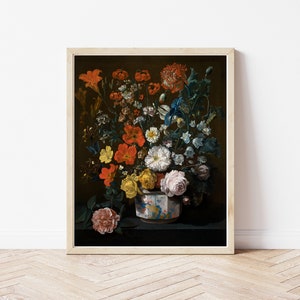 Flowers Still Life Circa 1760 Oil Painting | Fine Art Print