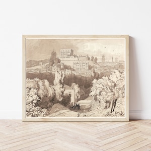 Norwich England United Kingdom View Circa 1850 Watercolor & Drawing Print | Fine Art Print