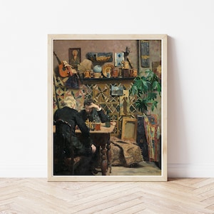 Chess Players Portrait 1886  Oil Painting | Fine Art Print