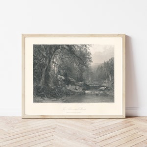 Adirondacks, Montañas Adirondack, 1874, Grabado/Impresión artística