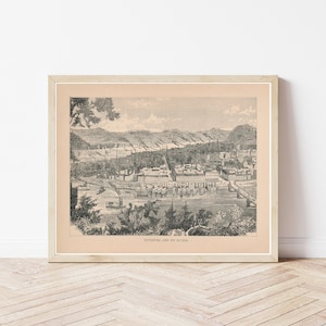 Pittsburgh Pennsylvania View 1884 Engraving Illustration | Fine Art Print