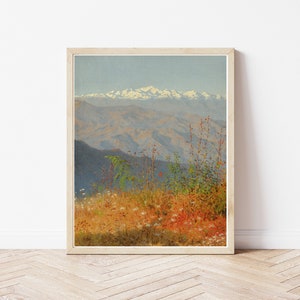 Himalayas, Himalayan Mountains View 1879 Painting | Fine Art Print