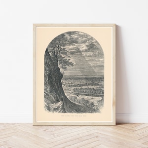 Illustration de la gravure de New Haven, Connecticut, 1874 | Impression d'art
