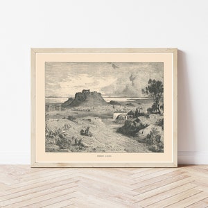 Athens Greece View 1885 Engraving | Fine Art Print