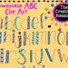 Lowercase Doodle Letters Clip Art Digital Stickers - Etsy