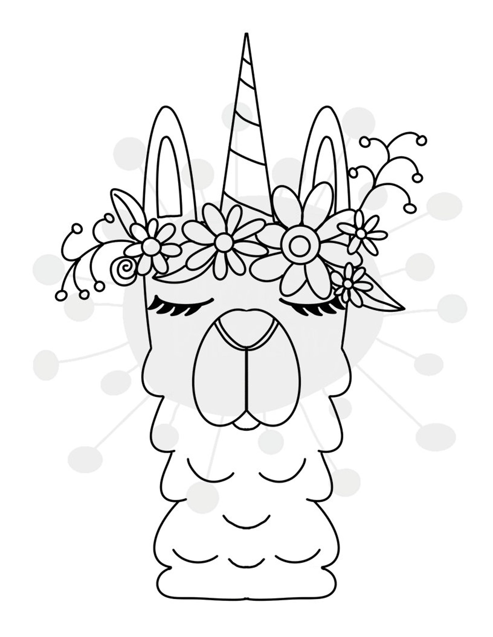 Customizable Unianimal Printable Coloring Book Etsy