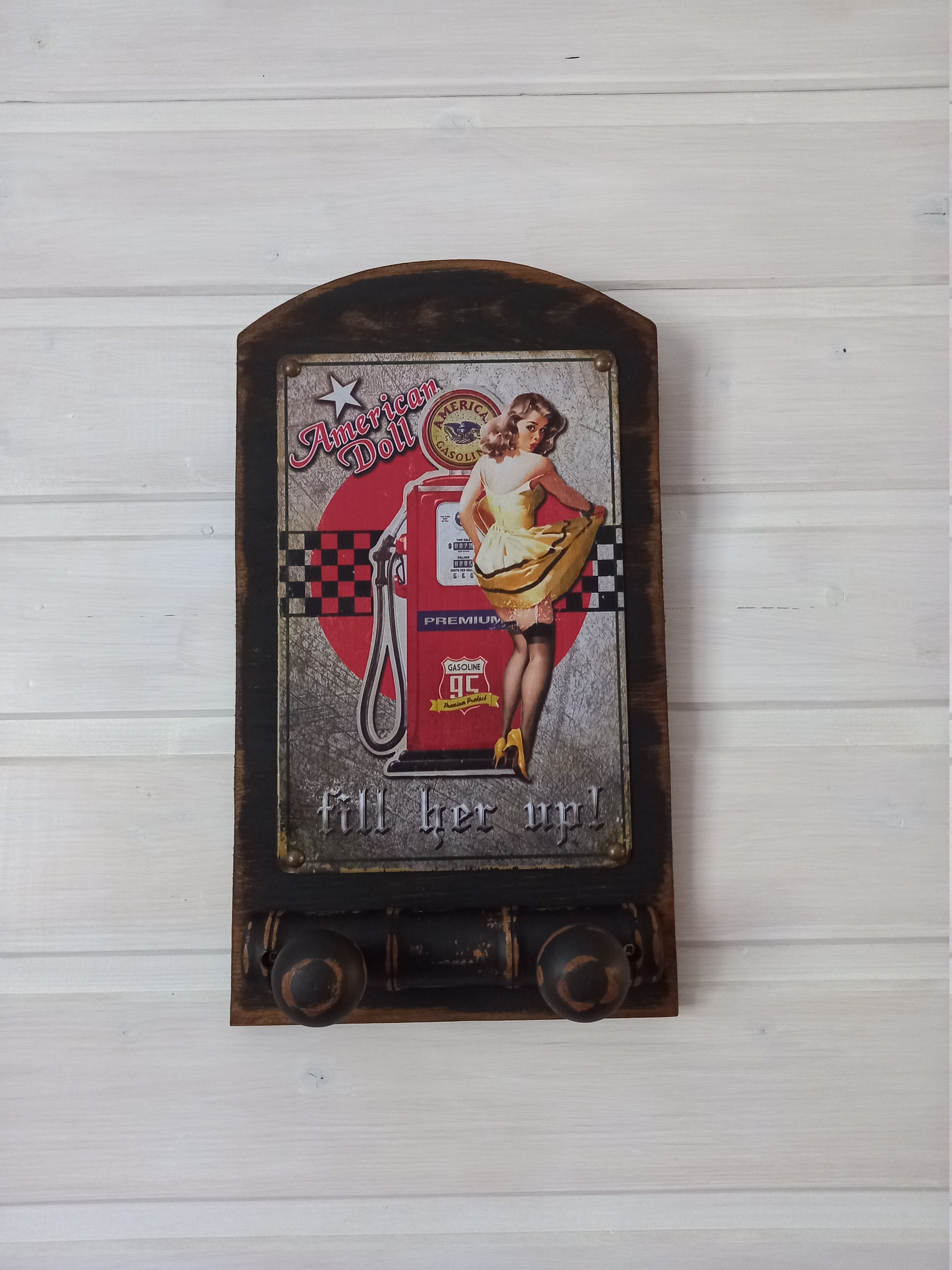 Porte Manteaux, Création Originale, Patiné à L'ancienne