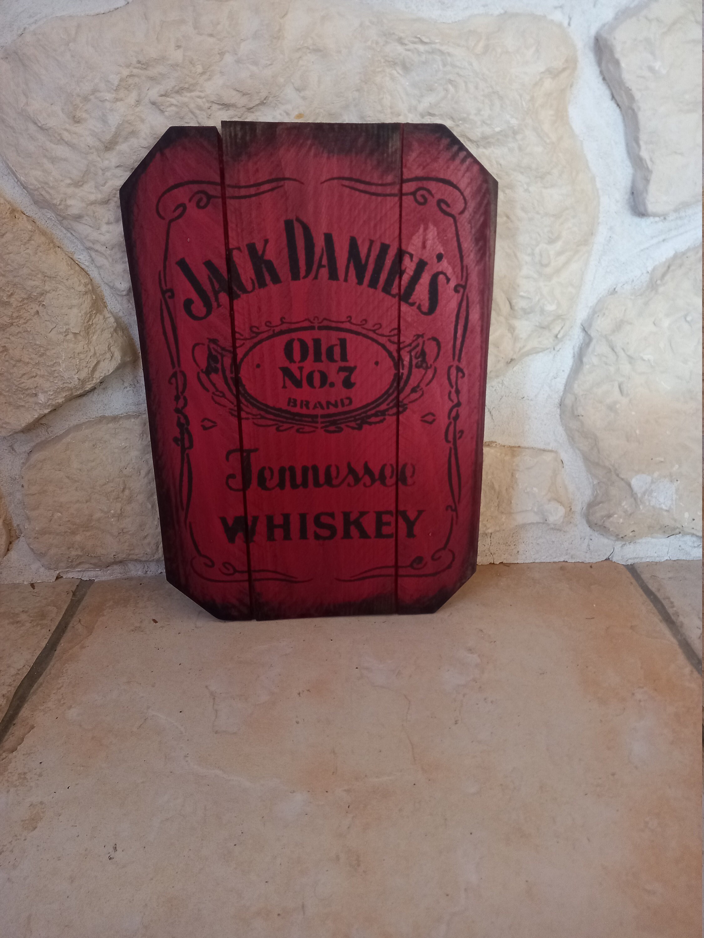 Panneau Décoration Vintage, Création Originale, Patiné à L'ancienne