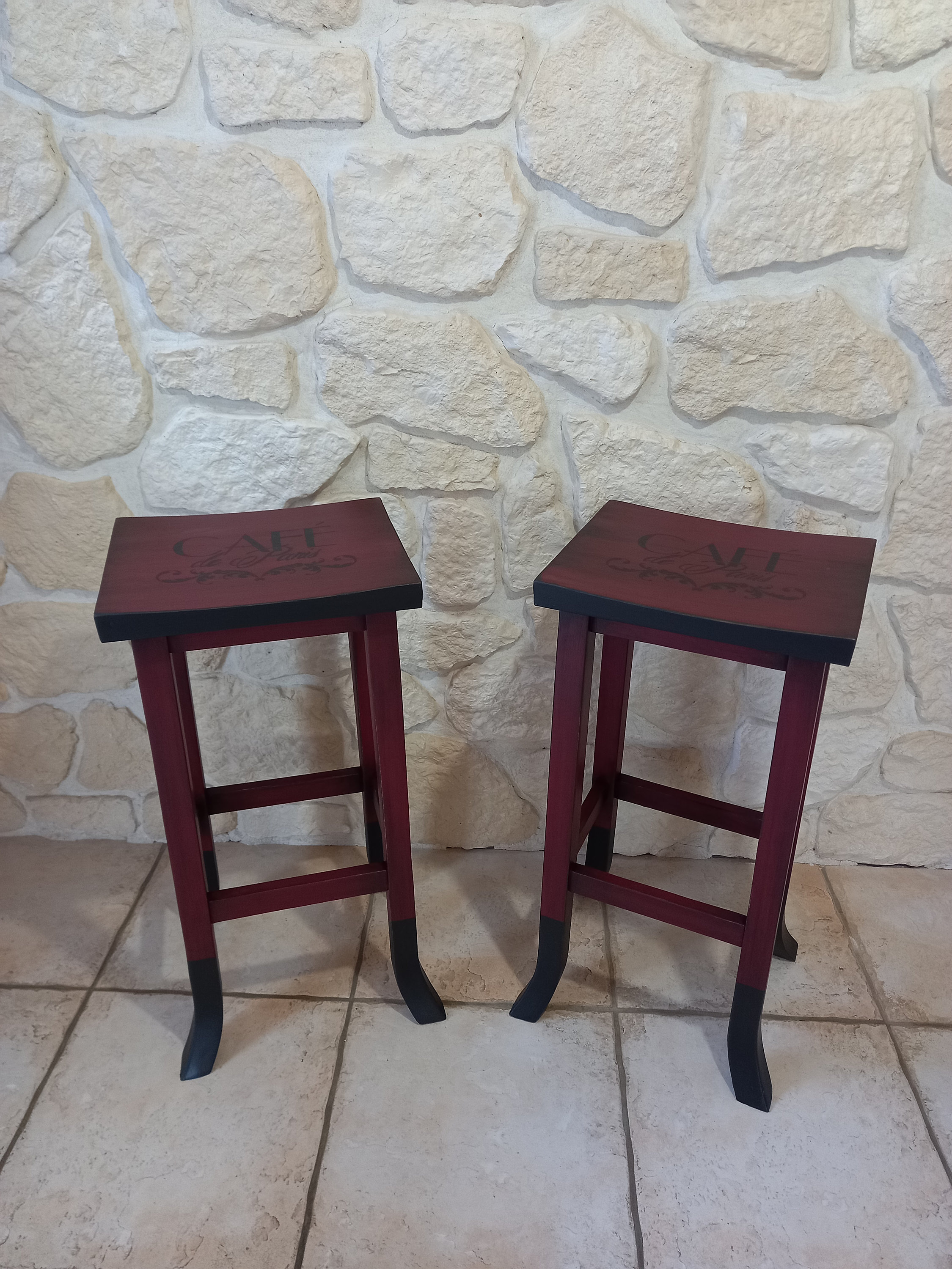 2 tabourets De Bar En