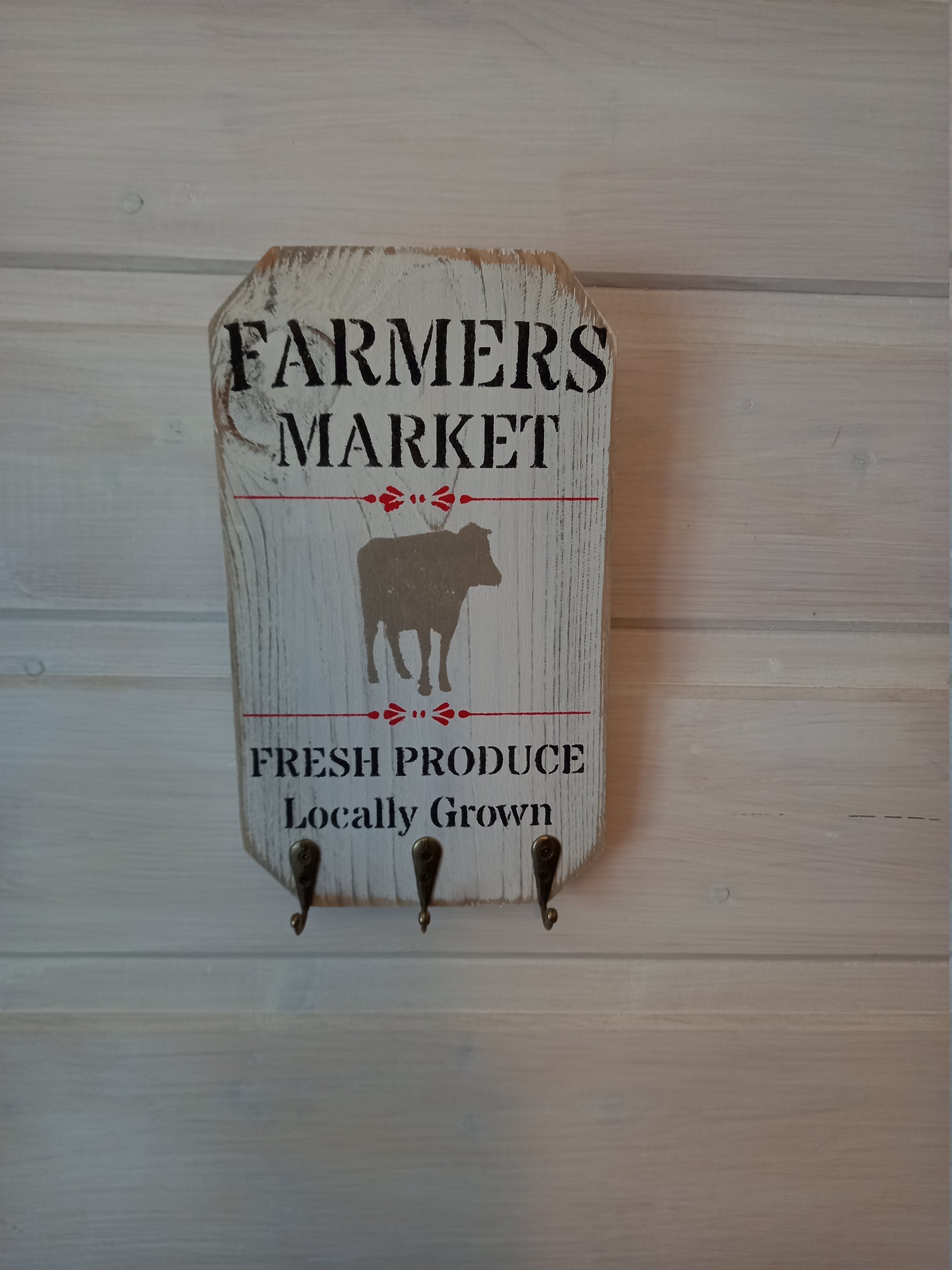 Porte Clefs, Accroche Torchons, Créations Originale Patinée