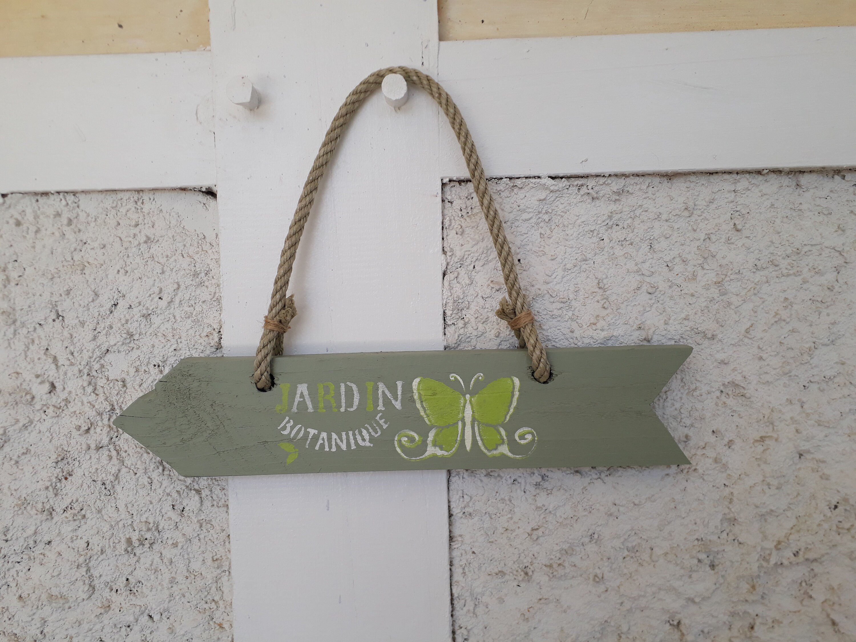 Flecha de madera para la decoración del jardín | Etsy