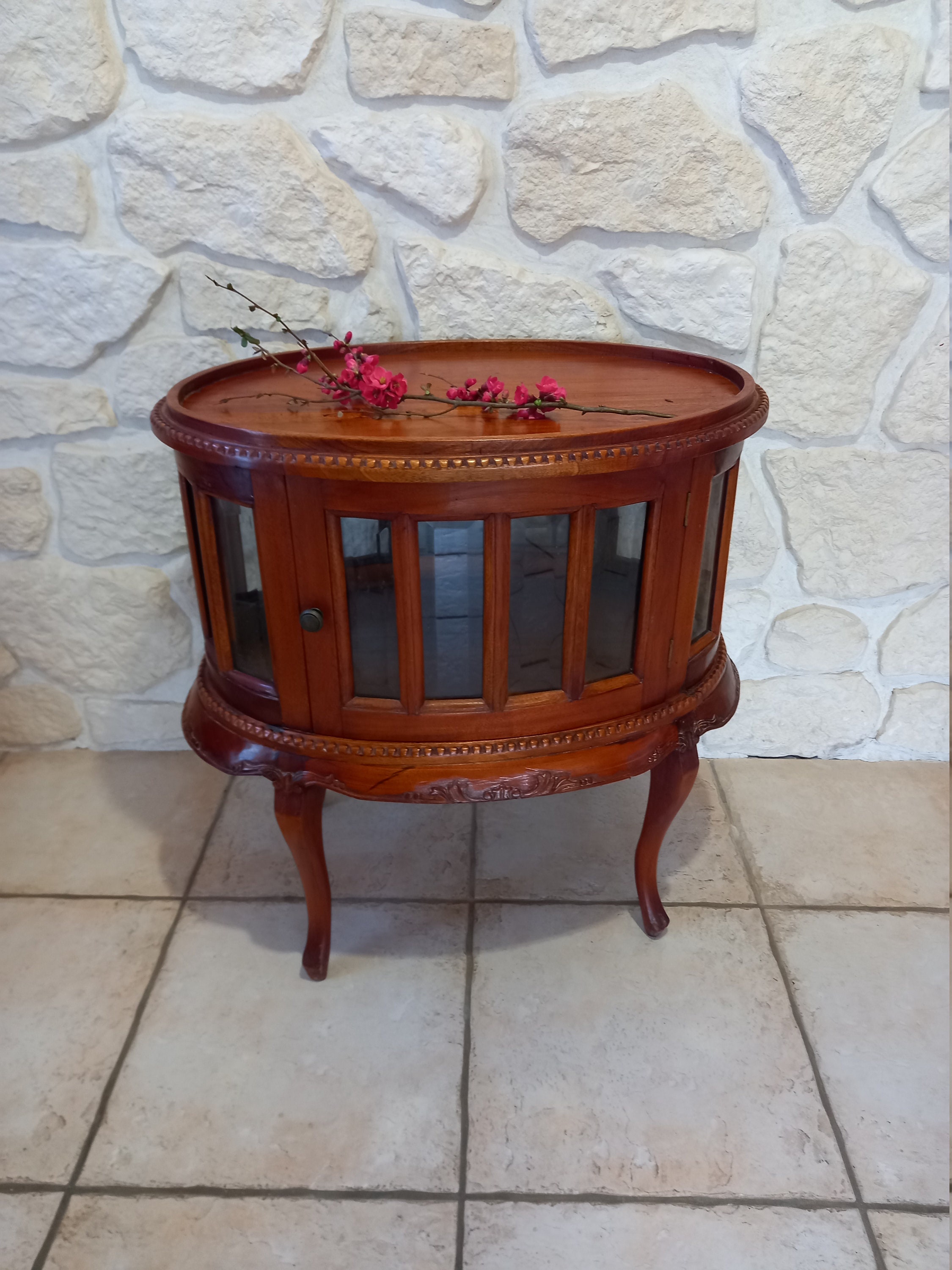 Meuble à Thé, Meuble Vitrine, Boissons, Entièrement Restauré