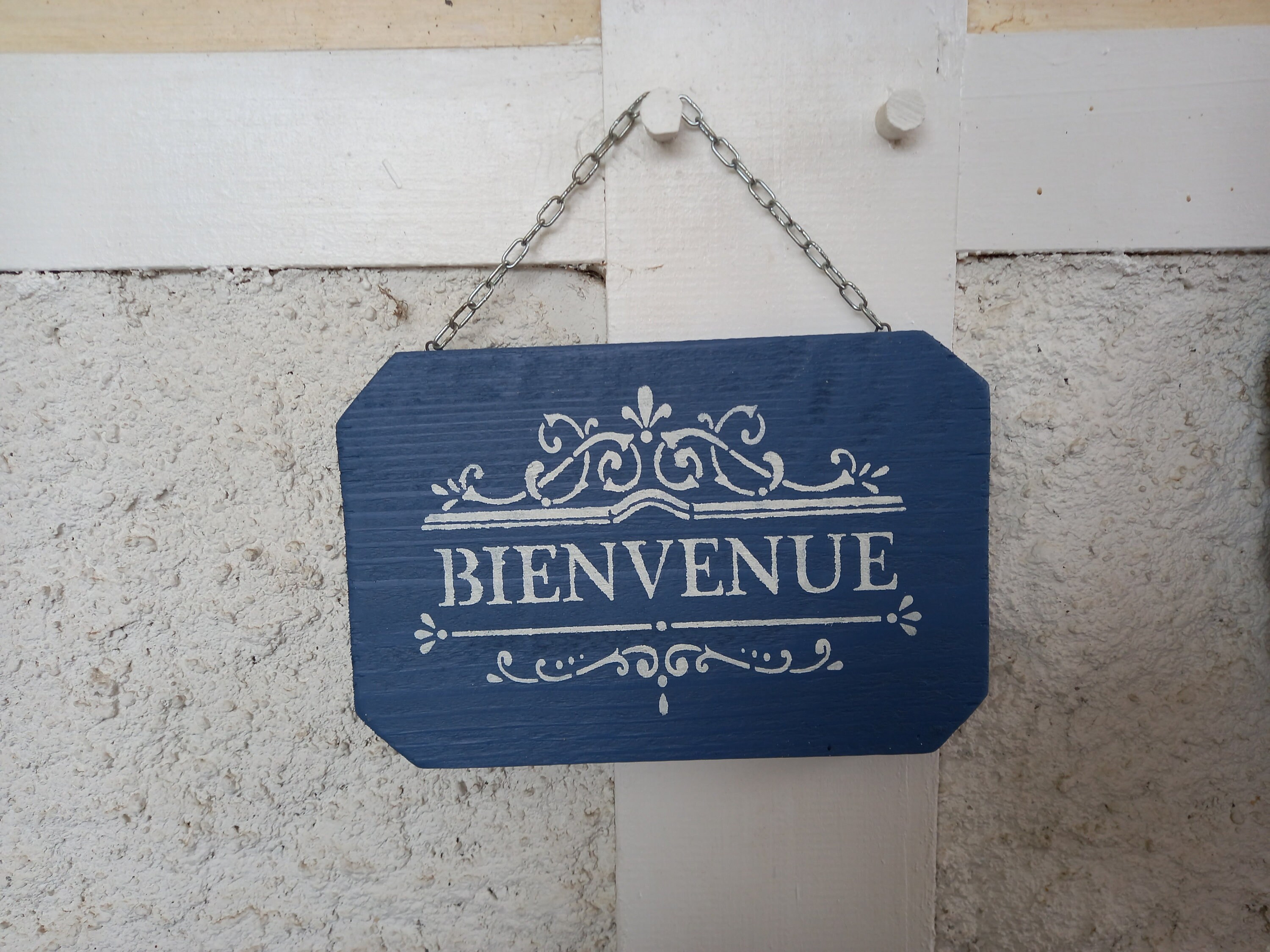 Panneau, Pancarte, Décoration d'entrée, de Jardin, Patiné