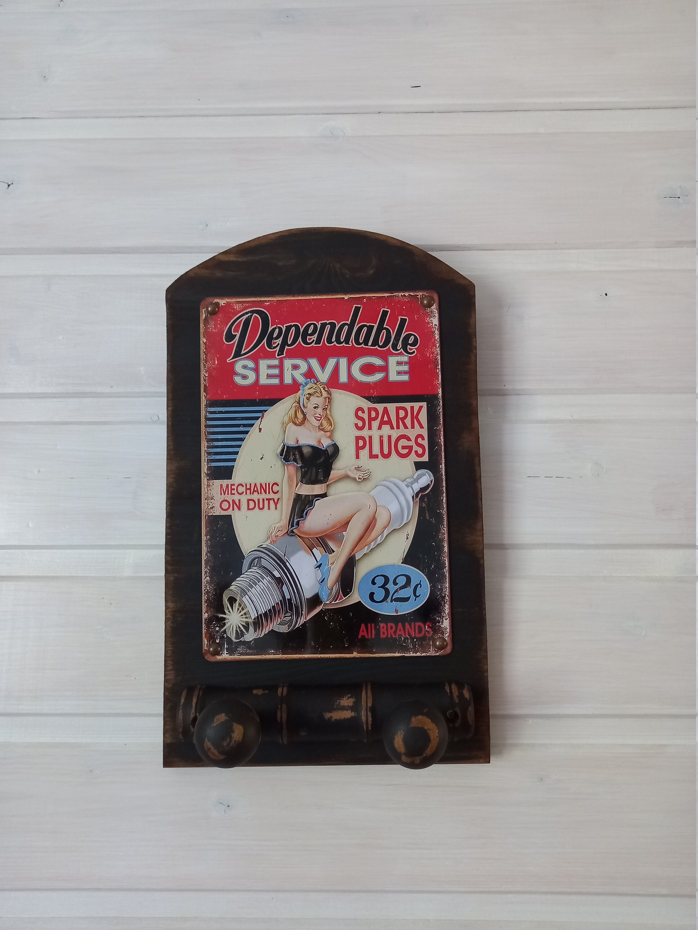 Porte Manteaux, Création Originale, Patiné à L'ancienne