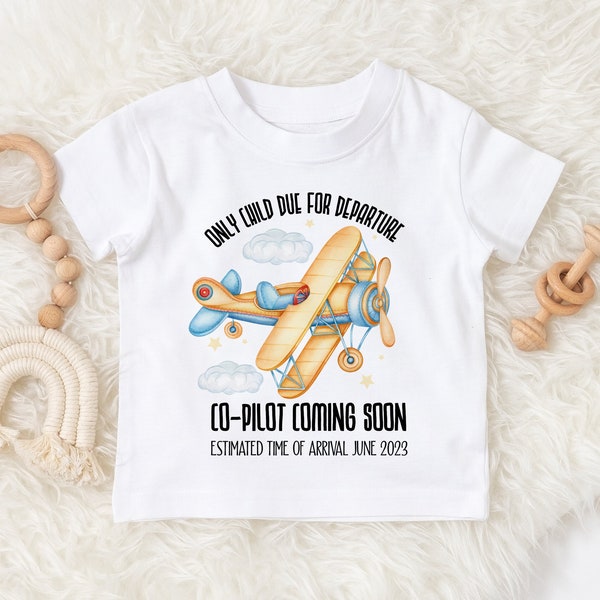 Big Brother plane Tshirt - Big Brother Shirt - Big Brother only child - Big Brother aeroplane Bodysuit - Pregnancy reveal