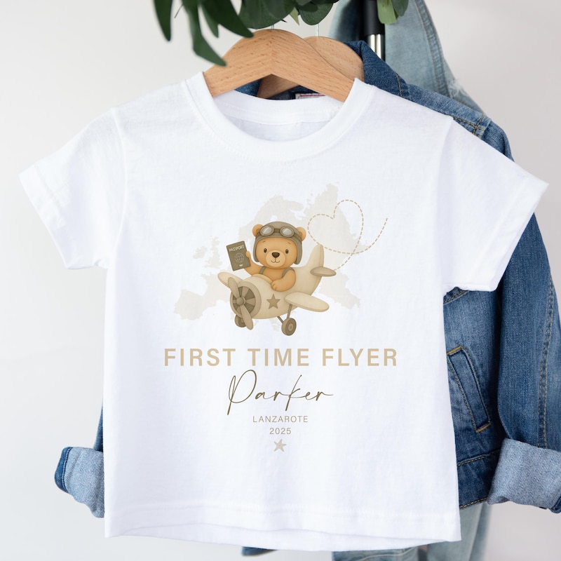 First Plane Trip Shirt - Etsy UK