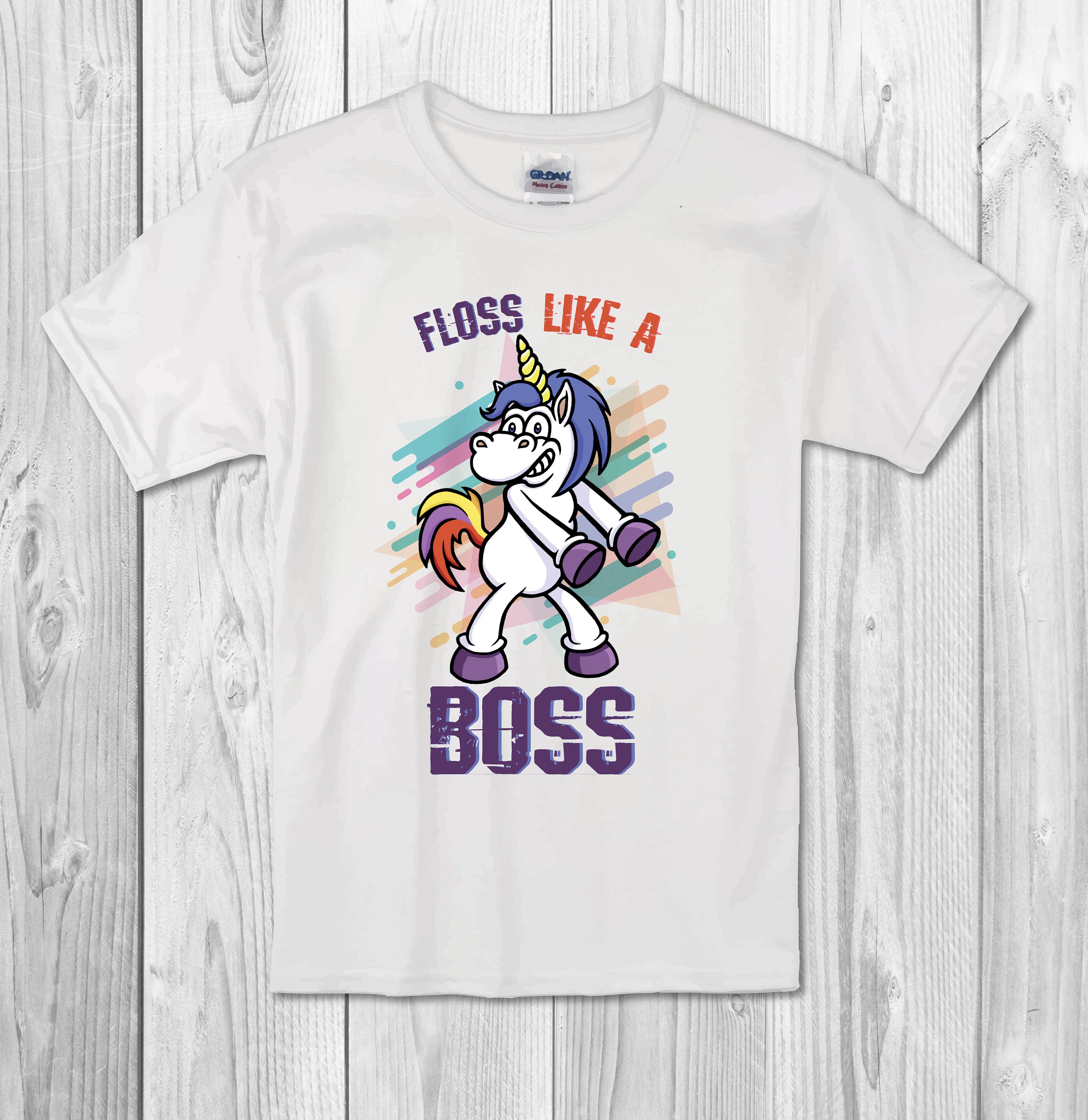 Image of Flossing Unicorn Childrens/Adults Tshirt
