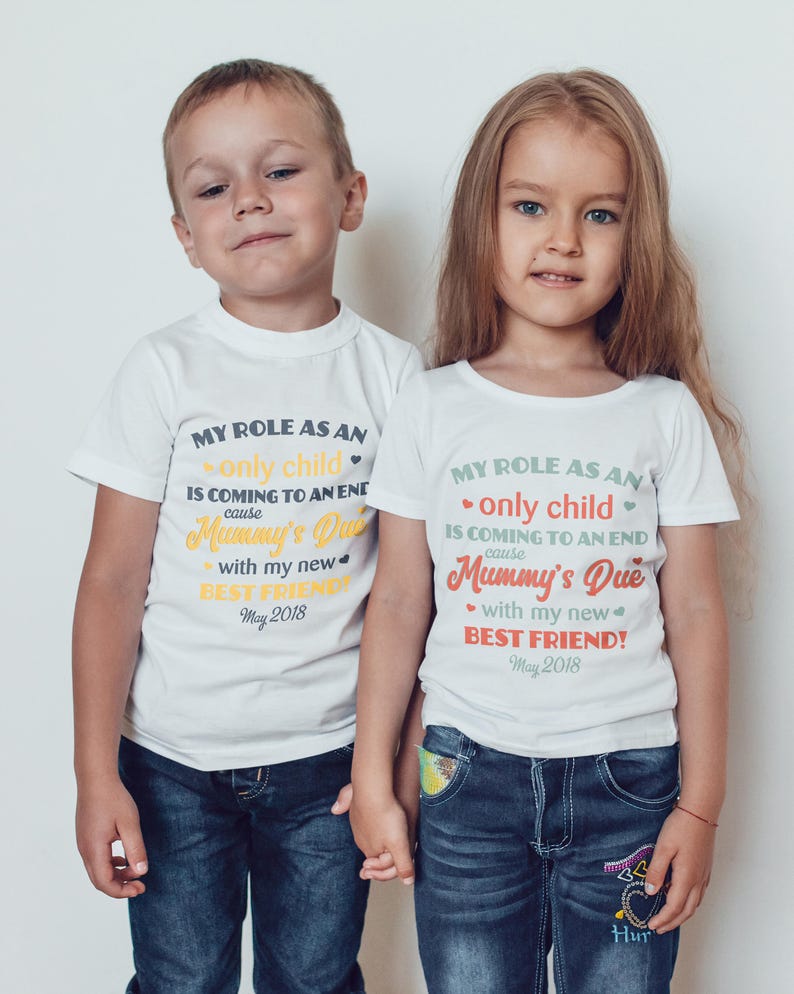 Big Sister/ Big Brother Only Child Expiring T-shirt Childrens | Etsy ...