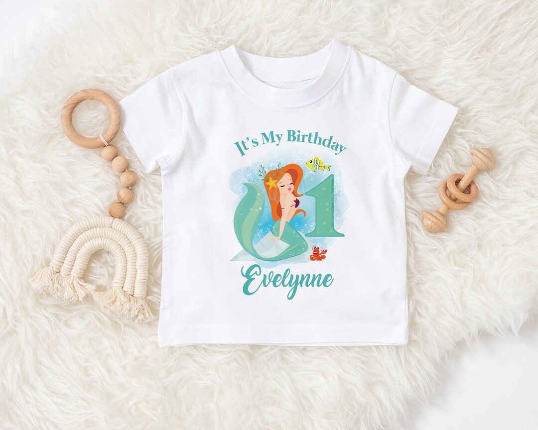 Mermaid Birthday Shirt, Under the Sea Mermaid Party, Little