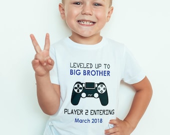big brother gamer T-Shirt, Childrens Toddlers T Shirt Top.