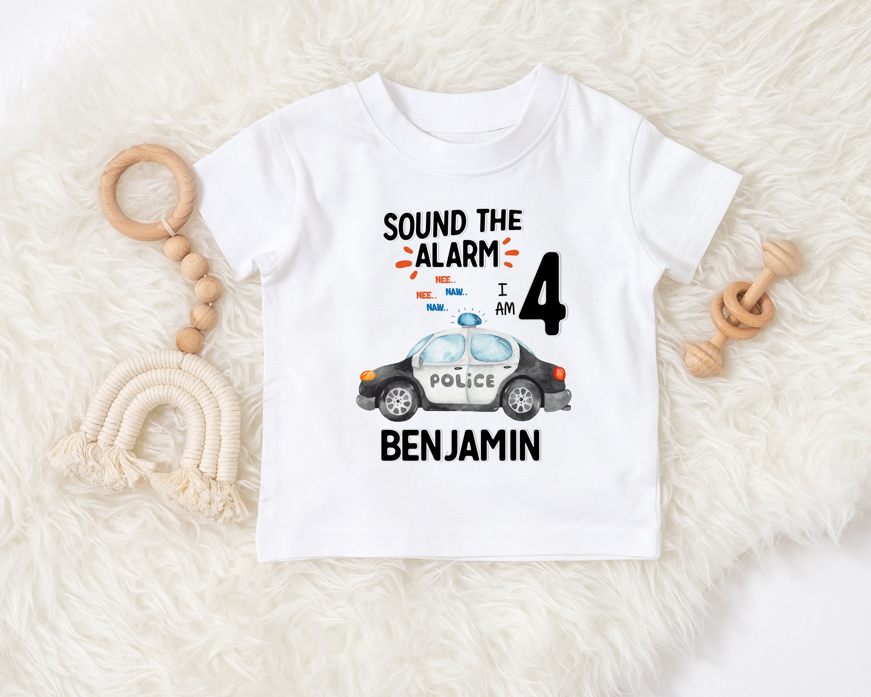 toddler police car shirt