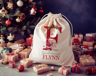 Personalised Large Santa Sack - A Magical Christmas Traditional toy sack