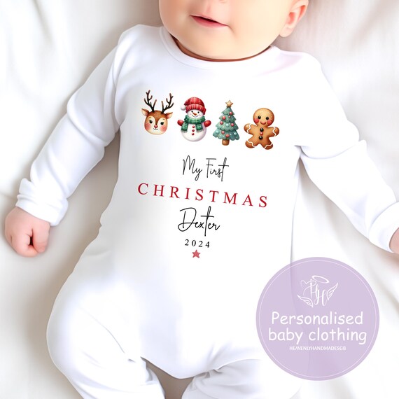 Tenue Noel Pyjama Mon Premier Noel Mon Premier Bébé De Noël à