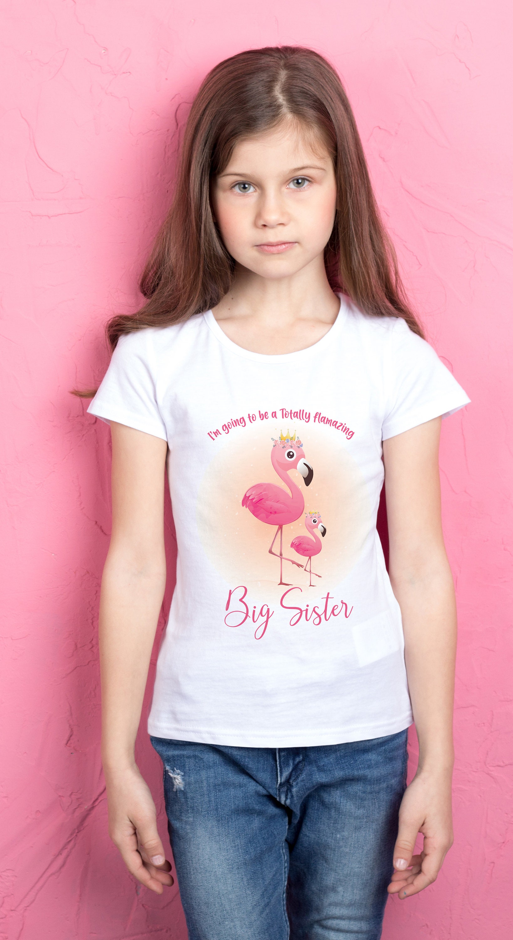 T-Shirt Bambina Con Fenicottero E Paillettes - 50% Cotone 50% Poliestere | Maglietta Estiva Carina - Foto 8