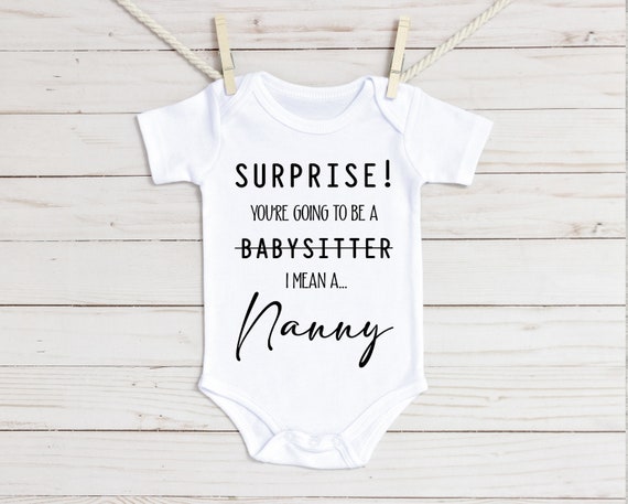 Surprise Grandma Pregnancy Announcement Bodysuit - Cute Newborn Reveal Gift From Bump And Beyond