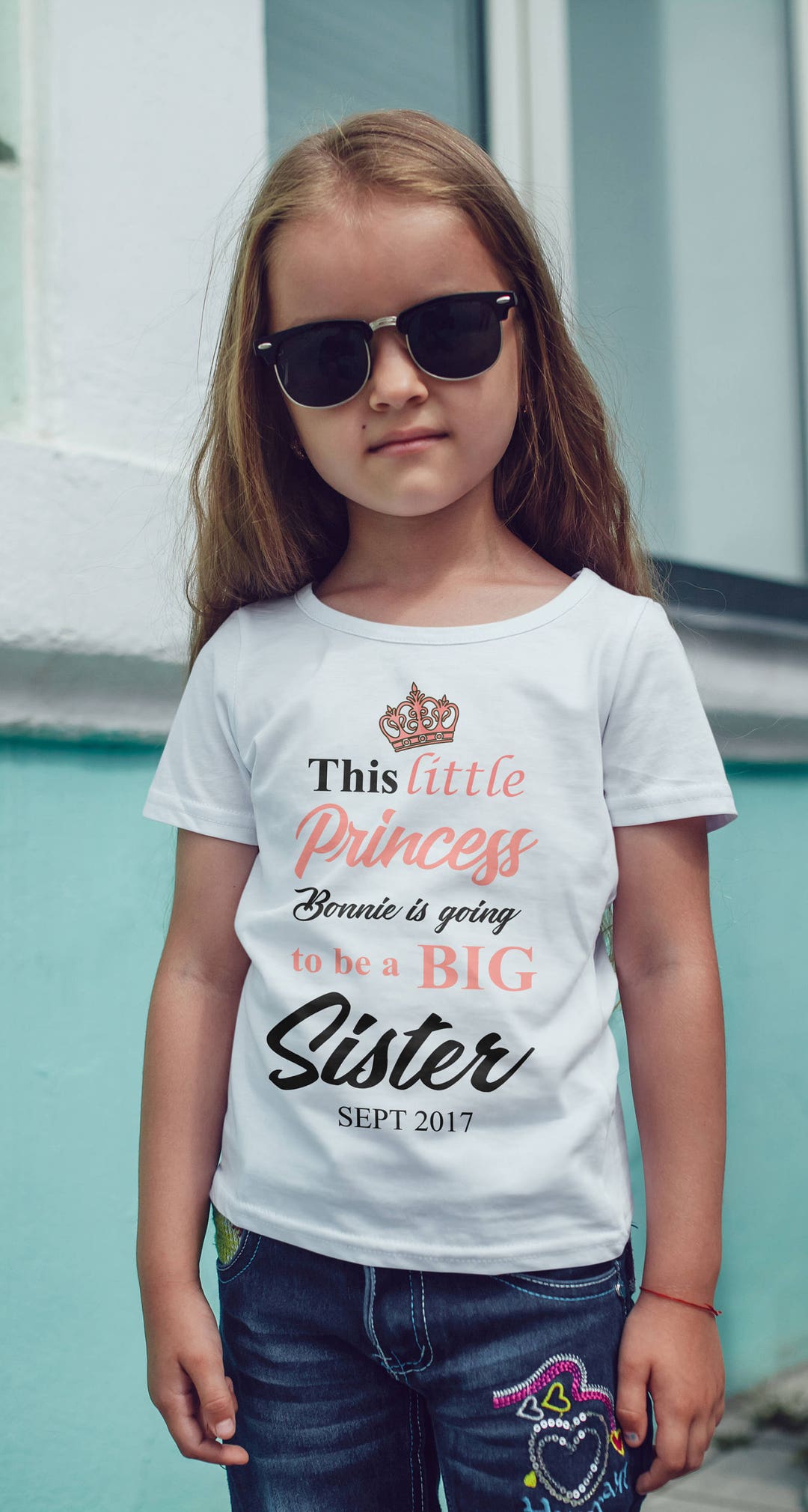 Personalised Big Sister Kids T-shirt Childrens Toddlers T - Etsy