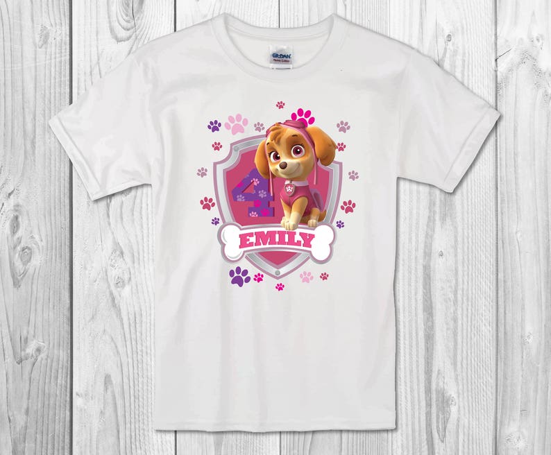 t shirt paw patrol skye