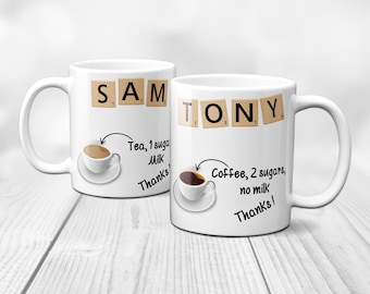 Personalisierte Kaffeetasse: Individuelles Trinkbestellungsgeschenk