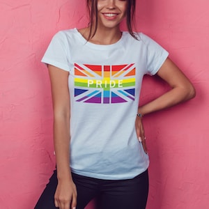 Gay Pride TShirt Rainbow  Lesbian/GayBi/trans LGBT Male /Female