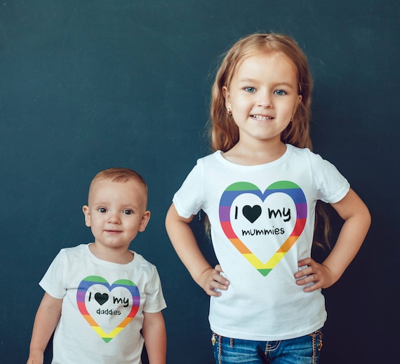 I Love My Mommies Two Moms Pride Lgbt Tshirt I Love My Mommies Two Moms Pride Lgbt Tshirt