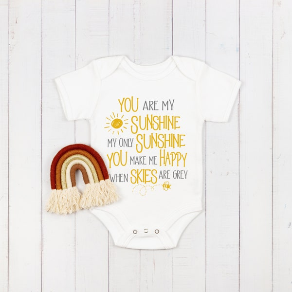 You Are My Sunshine My Only Sunshine  Tshirt - Cute Nursery Rhyme t shirt or bodysuit /my sunshine bodysuit/my sunshine t shirt